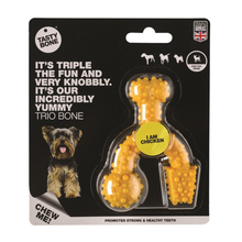 Tasty Bone Nylon Trio Chicken Chew Toy for Dogs - Toy