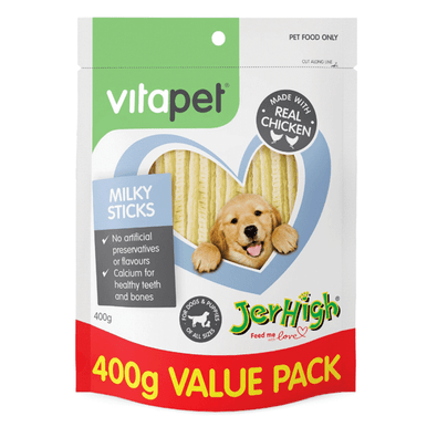 Vitapet Jerhigh Milky Sticks Dog Treats