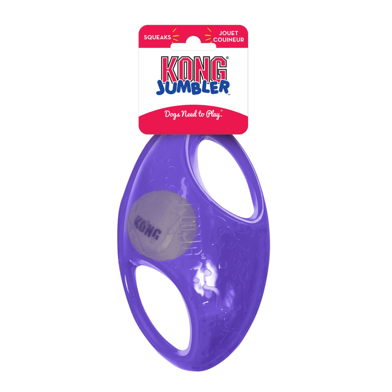 KONG Jumbler Football Assorted Interactive Toy For Dogs