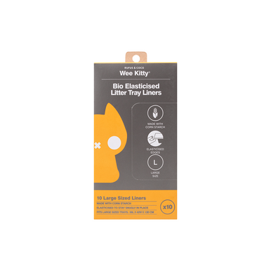 Rufus Coco Bio Elasticised Cat Litter Tray Liners Large 10 pack