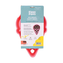 ZippyPaws Happy Bowl Ice Cream Slow Feeder Dog Bowl