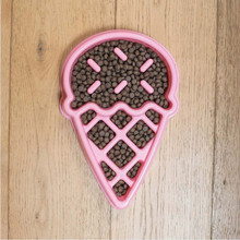 ZippyPaws Happy Bowl Ice Cream Slow Feeder Dog Bowl