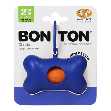United Pets Bon Ton Classic 2nd Life Poop Bag Dispenser Blue (12 Bags)