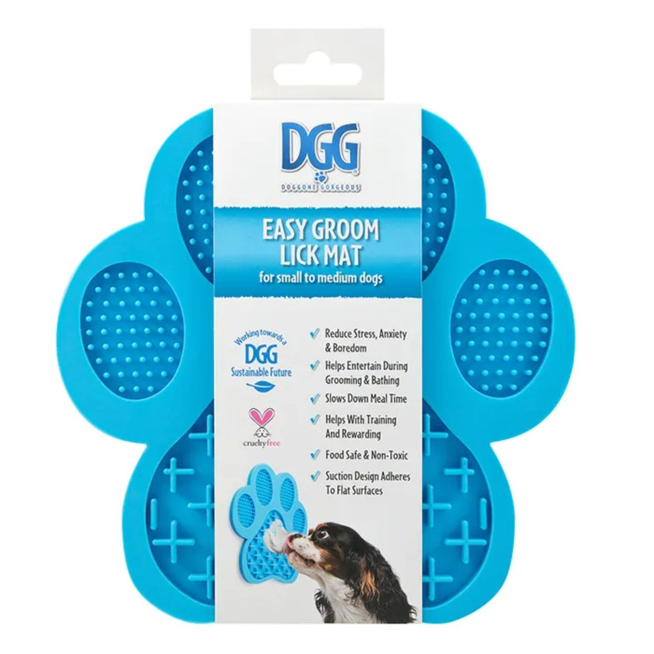 DGG Paw Shaped Easy Groom Lick Mat For Dogs
