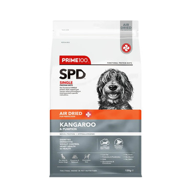 Prime100 SPD Air Dried Kangaroo & Pumpkin Dry Dog Food - 120g