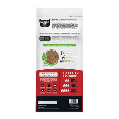 World's Best Cat Litter Multi Cat Clumping Corn