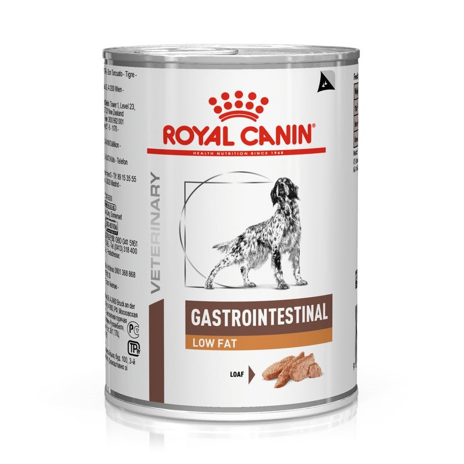 Royal Canin Veterinary Diet Canine Gastrointestinal Low Fat Wet Dog Food Cans