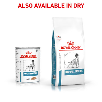 Royal Canin Veterinary Diet Canine Hypoallergenic Wet Dog Food Cans