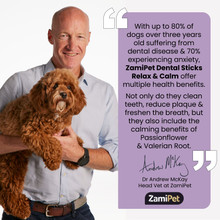 ZamiPet Dental Sticks Relax & Calm For Small Breed Dogs- 10 Sticks (190g)