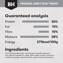 Black Hawk Beef Jerky Straps Dog Treats (100g pack)