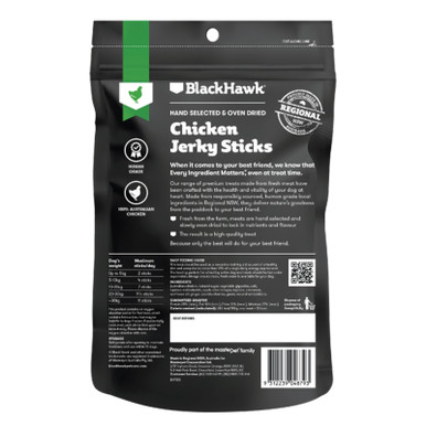 Black Hawk Chicken Jerky Sticks Dog Treats (100g pack)