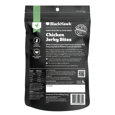 Black Hawk Puppy Chicken Jerky Bites Dog Treats (100g pack)