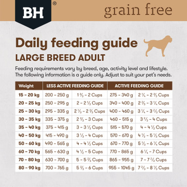 Black Hawk Grain Free Adult Large Breed Chicken Dry Dog Food (15kg bag)