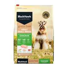 Black Hawk Grain Free Adult Small Breed Chicken Dry Dog Food - 7kg bag