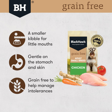 Black Hawk Grain Free Adult Small Breed Chicken Dry Dog Food