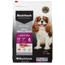 Black Hawk Original Adult Small Breed Lamb & Rice Dry Dog Food - 10kg bag