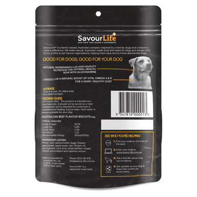 SavourLife Australian Beef Flavour Biscuits Dog Treats (500g)