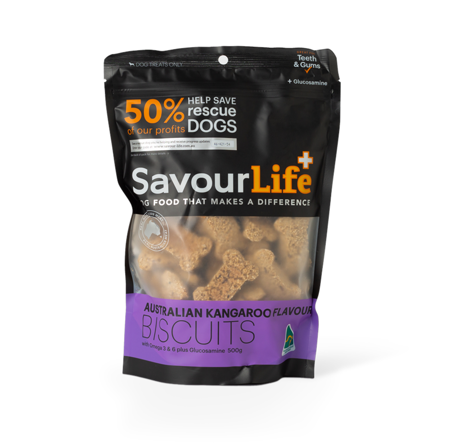 SavourLife Australian Kangaroo Flavour Biscuits Dog Treats (500g)