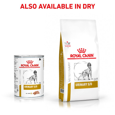 Royal Canin Veterinary Diet Canine Urinary S/O Wet Dog Food Cans