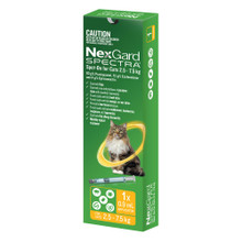 Nexgard Spectra Yellow Spot-on for Cats 2.5 - 7.5kg (1 pack)