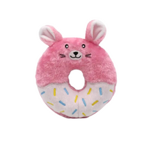 ZippyPaws Donutz Buddies Bunny Plush Squeaker Toy for Dogs