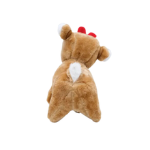 ZippyPaws Holiday Reindeer Plush Squeaker Toy for Dogs