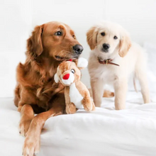 ZippyPaws Holiday Reindeer Plush Squeaker Toy for Dogs