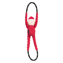 ZippyPaws Holiday Monkey RopeTugz Santa Interactive Durable Rope Toy for Dogs