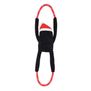 ZippyPaws Holiday RopeTugz Penguin Interactive Durable Rope Toy for Dogs