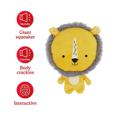 Rosewood Leo Lion Plush Squeaker Dog Toy