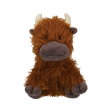 Rosewood Rope Core Cow Tough Plush Squeaker Dog Toy