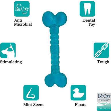 Rosewood BioSafe Blue Bone Chew Toy For Small Dogs