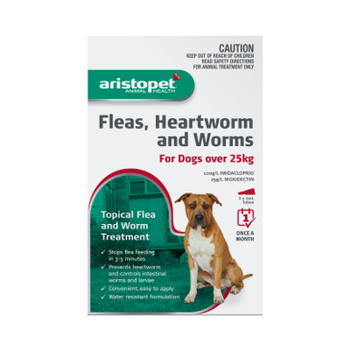 Aristopet Topical Flea & Worm Spot Treatment For Dogs Over 25kg