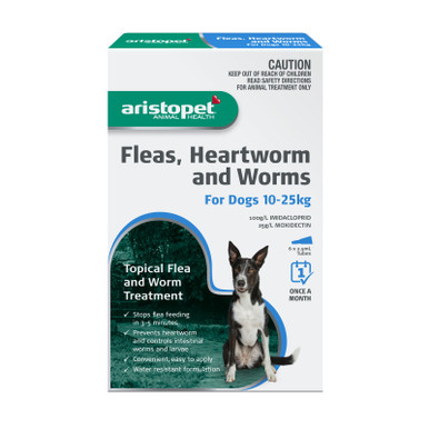 Aristopet Topical Flea & Worm Spot Treatment For Dogs 10-25kg