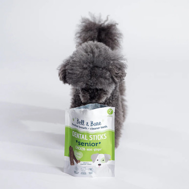 Bell & Bone Senior Dental Sticks for Dogs - Chicken, Mint & Ginger