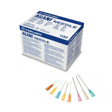 Terumo Agani Hypodermic Needles 21G 1 Inch (100 needles)