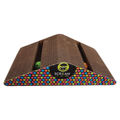 Scream Triangle Cat Scratcher Multicolour