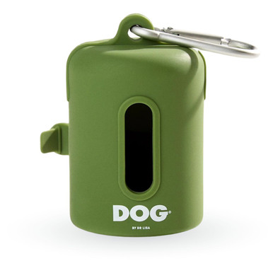 DOG  By Dr Lisa Silicone Poo Bag Holder - Khaki (6 pack)