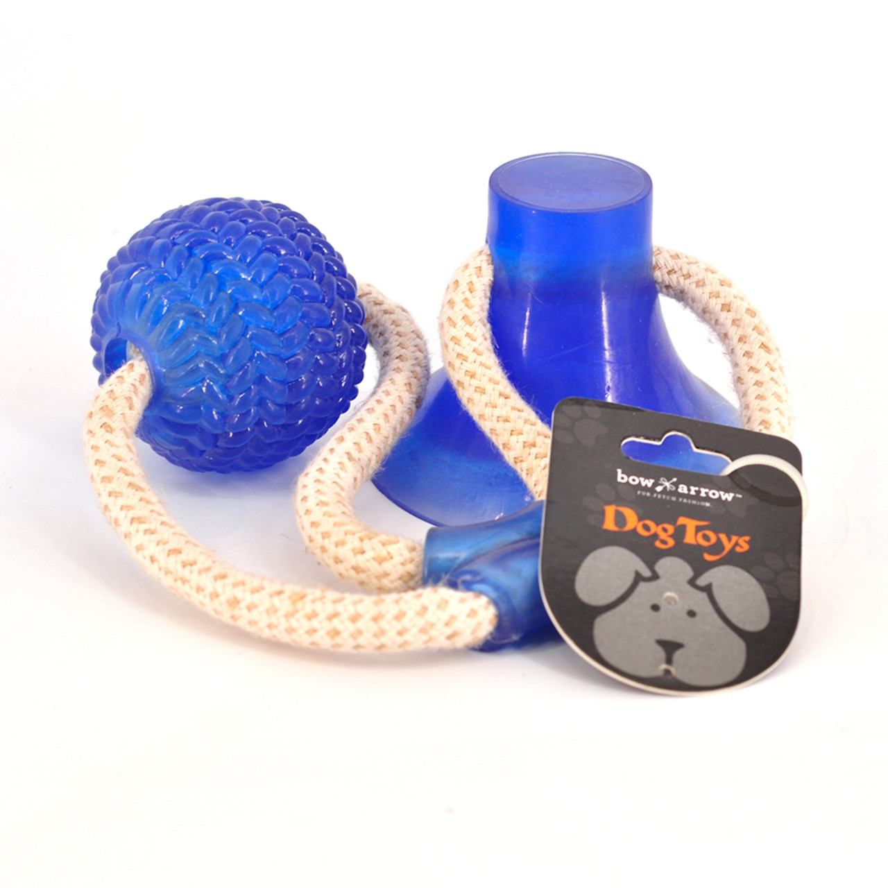 Bow & Arrow TPR Sucker+Ball Dog Toy