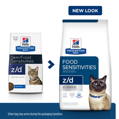 Hill's Prescription Diet z/d Skin/Food Sensitivities Dry Cat Food - New Look