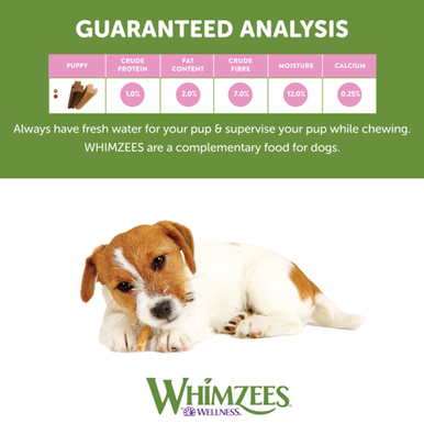 Whimzees Natural Daily Dental Treats Puppy