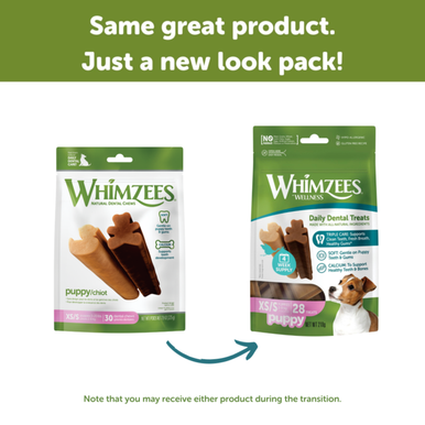 Whimzees Natural Daily Dental Treats Puppy