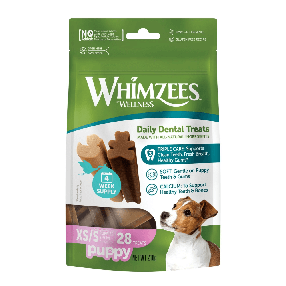 Whimzees Natural Daily Dental Treats Puppy