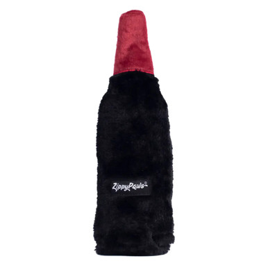 ZippyPaws Latex Happy Hour Crusherz Red Wine Durable Dog Toy