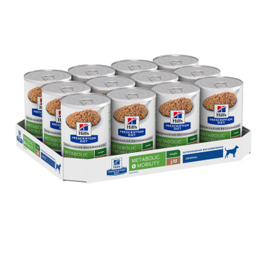 Hill's Prescription Diet Metabolic + j/d Mobility Joint Care Wet Dog Food (12 x 370g cans)