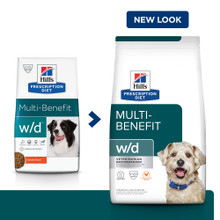 Hill's Prescription Diet w/d Multi-Benefit Dry Dog Food - New Look