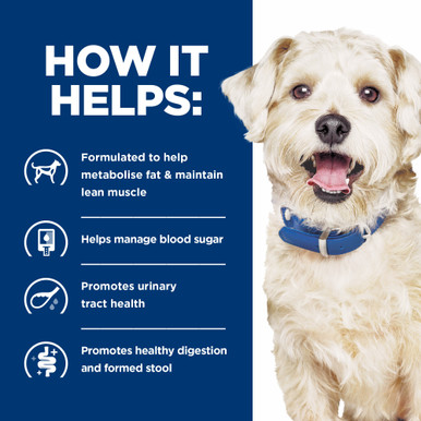 Hill's Prescription Diet w/d Multi-Benefit Canned Dog Food - How it Helps