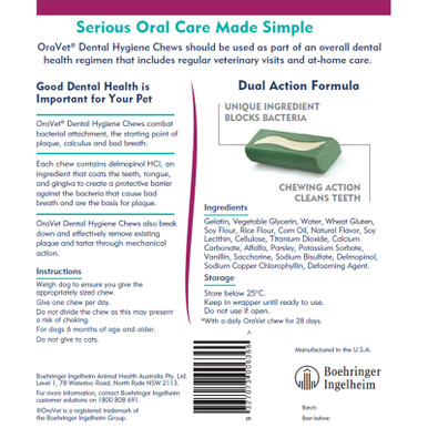 Oravet Dental Chews Large Dogs 23kg+