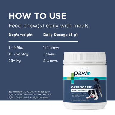 PAW Osteocare Joint Protect Chews For Dogs