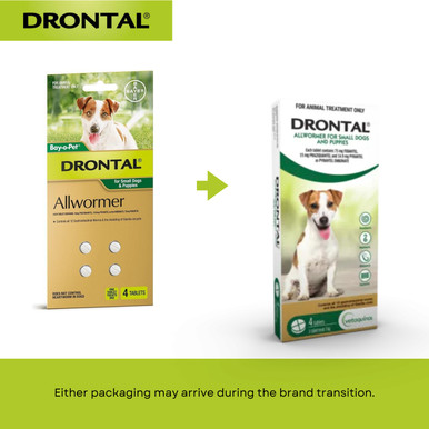 Drontal Allwormer Tablets For Small Dogs & Puppies 3kg